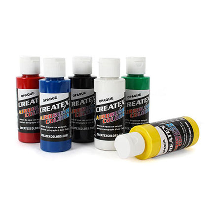 Set of 6 Createx Airbrush Colours – Opaque