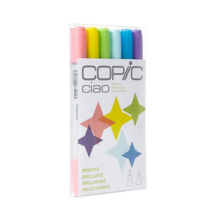 Set of 6 Copic Marker - Brights
