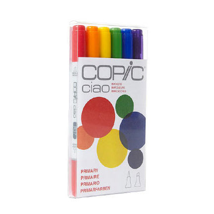 Set of 6 Copic Marker - Primary colours