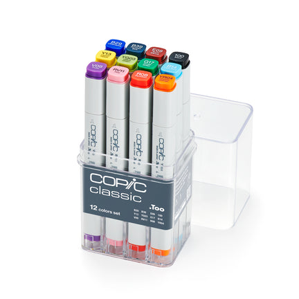 12-Pack Copic Classic Markers - Basic Colours