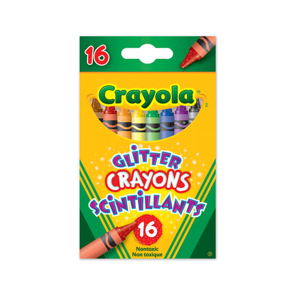 16-Pack Glitter Crayons