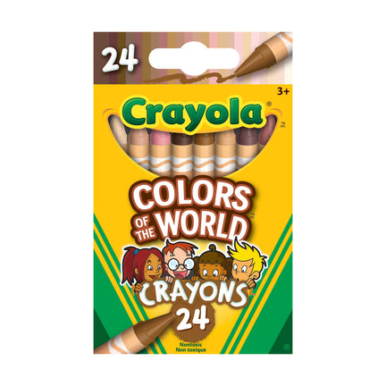 24-Pack Wax Crayons - Colours of the World
