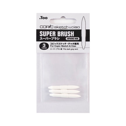 3-Pack Copic Ciao Replacement Nibs - Super Brush