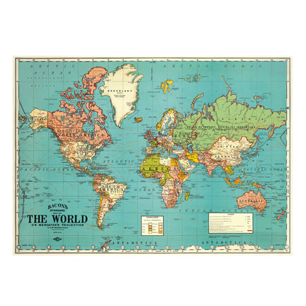 Decorative Wrap - World Map 4