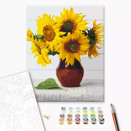 Paint by Numbers Kit - "Sunflowers"