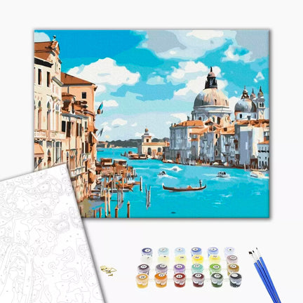 Paint by Numbers Kit - "A Walk Through Venice"