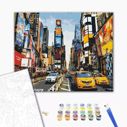 Paint by Numbers Kit - "Times Square"