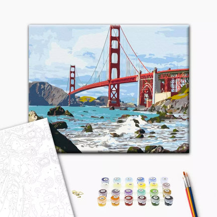 Paint by Numbers Kit - "San Francisco Bridge"