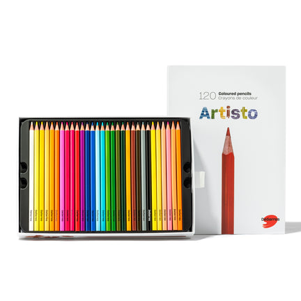Set 144 Pièces Crayons Coloré Pointe Épaisse Dessins Couleurs