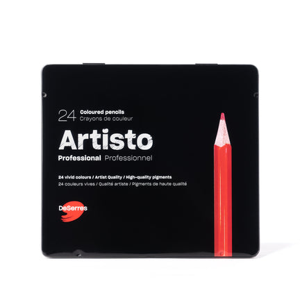 24-Pack Artisto Professional Coloured Pencils