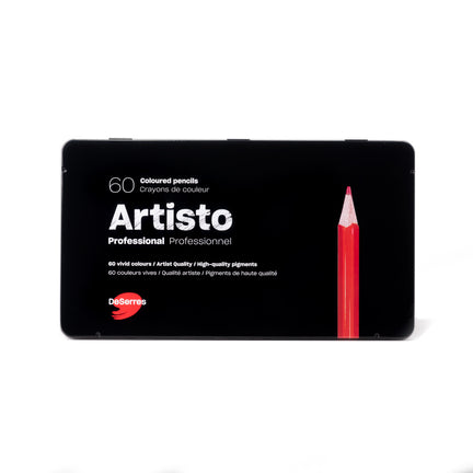 60-Pack Artisto Professional Coloured Pencils