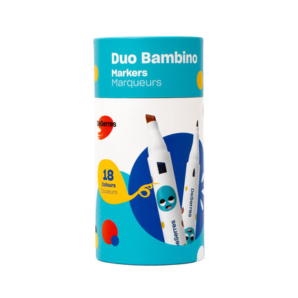 18-Pack Duo Bambino Markers
