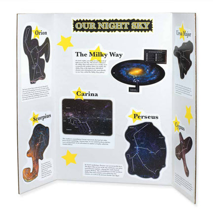  Display Board - White & Kraft