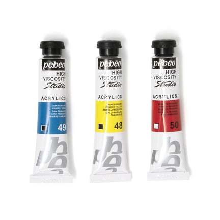 40 tubes de 20 ml de peinture acrylique Pébéo Studio