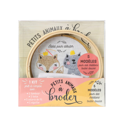 Coffret – Petits animaux à broder – French