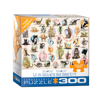 300-Piece XL Puzzle - "Yoga Cats"