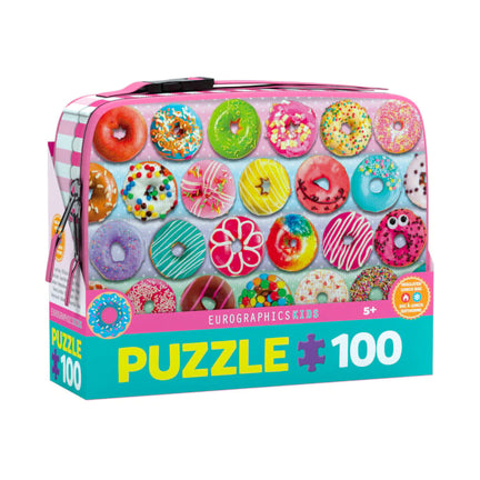 100-Piece Puzzle Lunch Box - "Delightful Donuts"