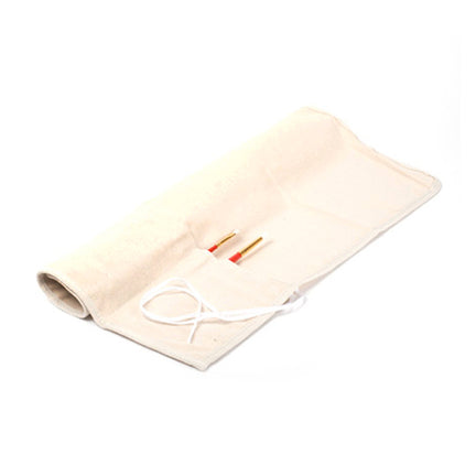 Canvas roll-up brush sleeve
