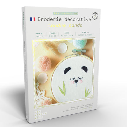 Decorative Embroidery Kit - "tendre panda"