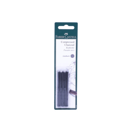 PITT Compressed Charcoal Sticks - Set of 3, Medium Soft