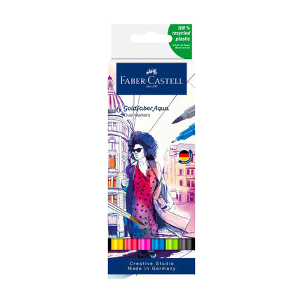 6-Pack Goldfaber Aqua Dual Markers
