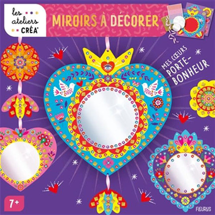 Miroirs à décorer - Cœurs porte-bonheur - French Ed