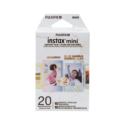 Instax Mini Instant Film Pack - Blue Marble/ Macaron 