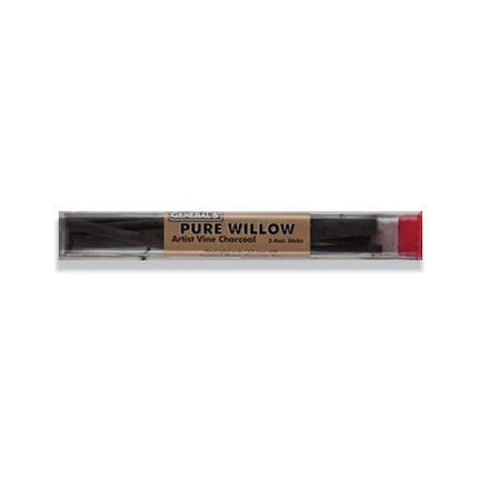 Charcoal willow tube of 5 sticks