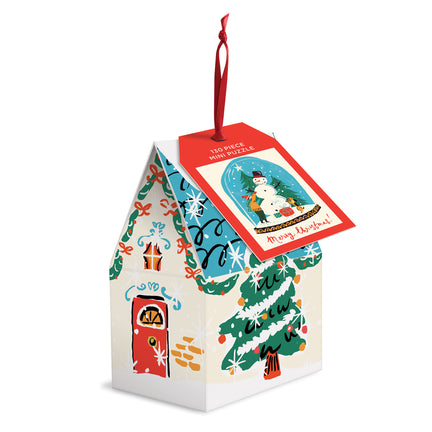 130-Piece Christmas Ornament Puzzle – “Snow Globe"