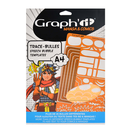 A4 Manga Stencil - B