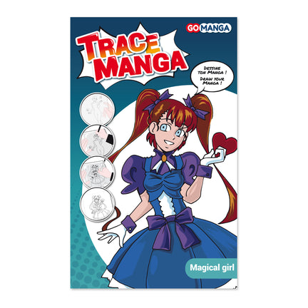 Trace Manga Stencil - Magical Girl