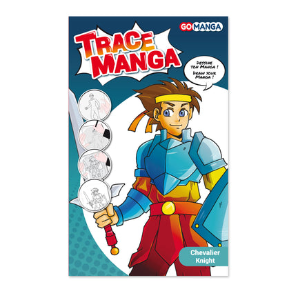 Trace Manga Stencil - Knight