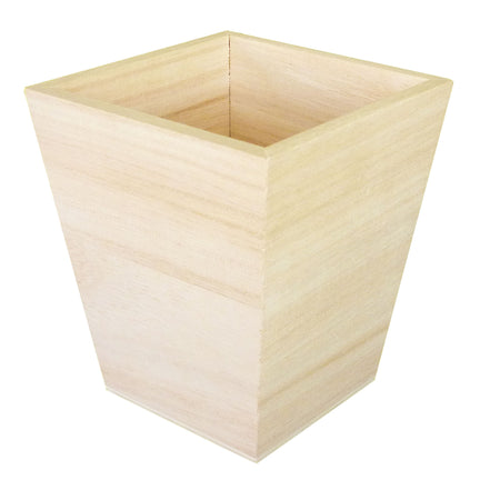 Mini Wooden Basket - 11.5 x 11.5 x 10 cm