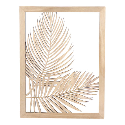 Wooden Frame - Areca Leaves, 30 x 40 cm