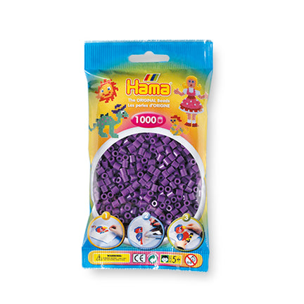 Bag of 1000 Hama Midi Beads – Purple