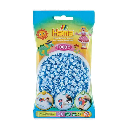 1,000-Pack Hama Midi Beads - Pastel Blue Ice