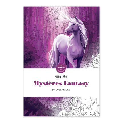 Mini bloc Art Thérapie : Mystères Fantasy - French Ed.