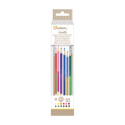 12-Pack Double-Ended Coloured Pencils