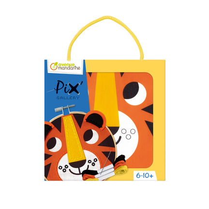Pix’ Gallery Embroidery Kit - Tiger Tambourine