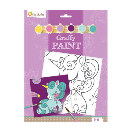 Graffy Paint: Unicorn - Bilingual
