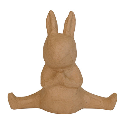Papier-Mâché Yoga Rabbit