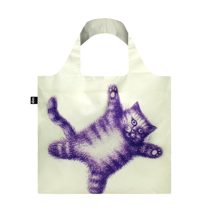 Tote Bag - Flying Purr-ple Cat by Armando Veve
