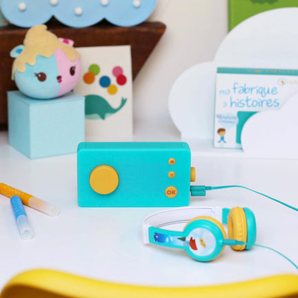 lunii - Ma Fabrique à Histoires - Children Create Their own Audio Stories -  Screen-Free Educational Learning Toy - Kids Interactive Toys - Imagination