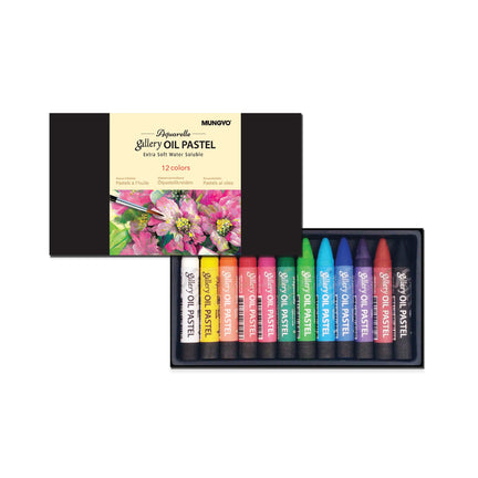 12-Pack Water-Soluble Oil Pastels