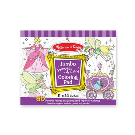 Jumbo Colouring Pad - Princess & Fairy