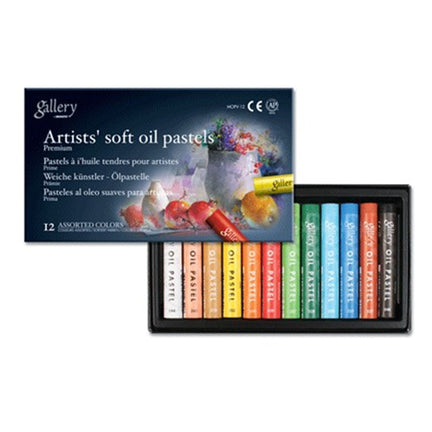 12-Pack Artist Soft Oil Pastels