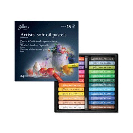 24-Pack Artist Soft Oil Pastels