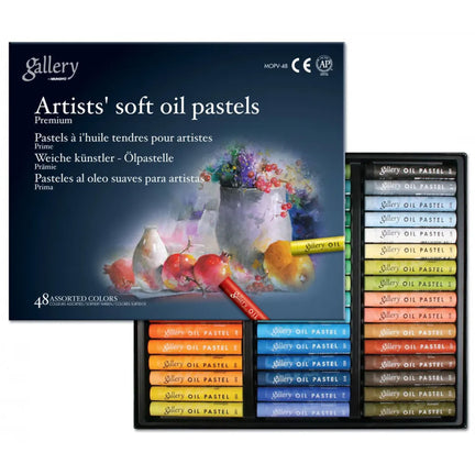 48-Pack Artist Soft Oil Pastels