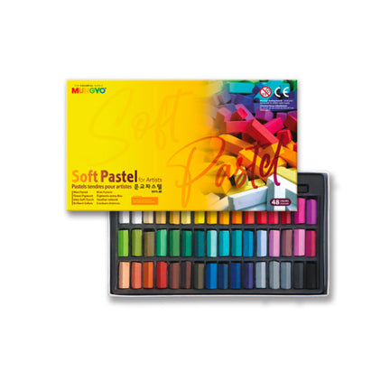 Set of 48 half squared pastels