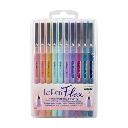 10-Pack Le Pen Flex Markers - Pastel Colours